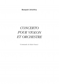 Concerto pour violon et orchestre image